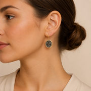 Gold Cross Earrings