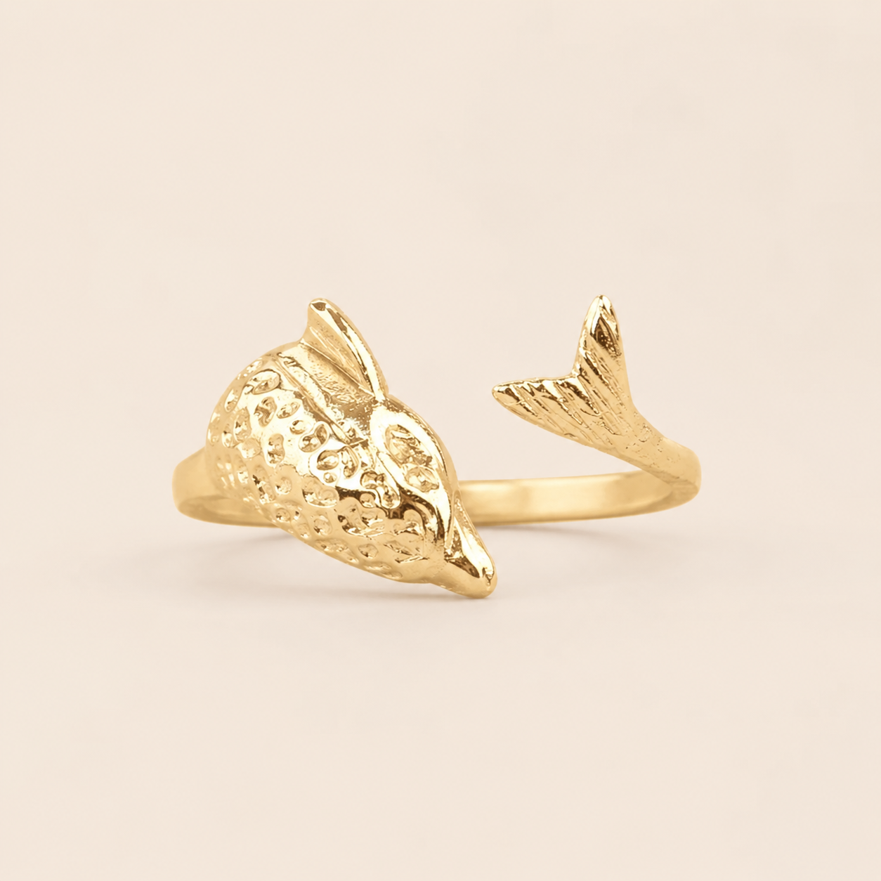 Minimal Gold Dolphin Ring