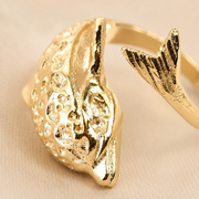 Minimal Gold Dolphin Ring