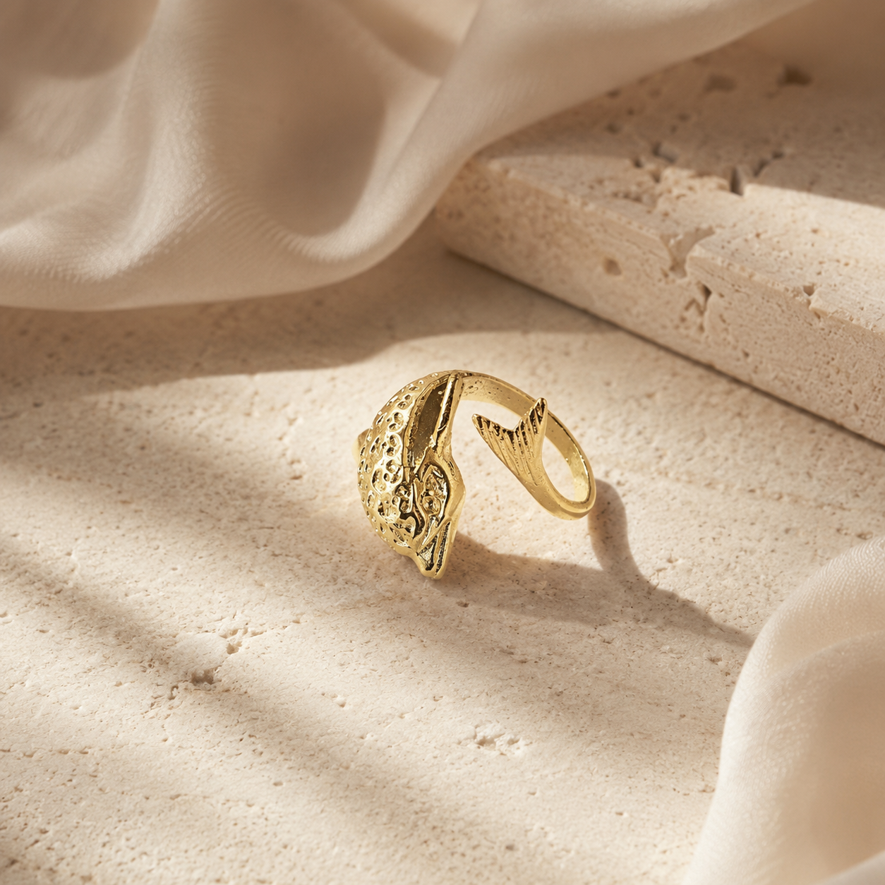 Minimal Gold Dolphin Ring