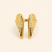 Gold Wing Feather Ring