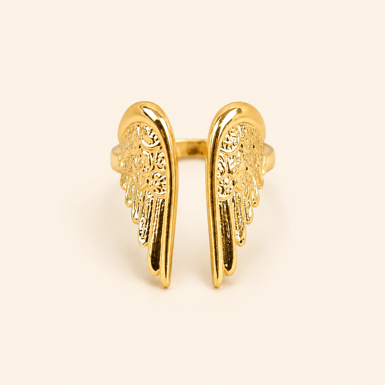 Gold Wing Feather Ring