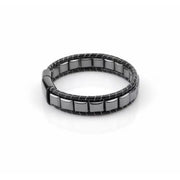 Maison Hematite & Genuine Leather Bracelet