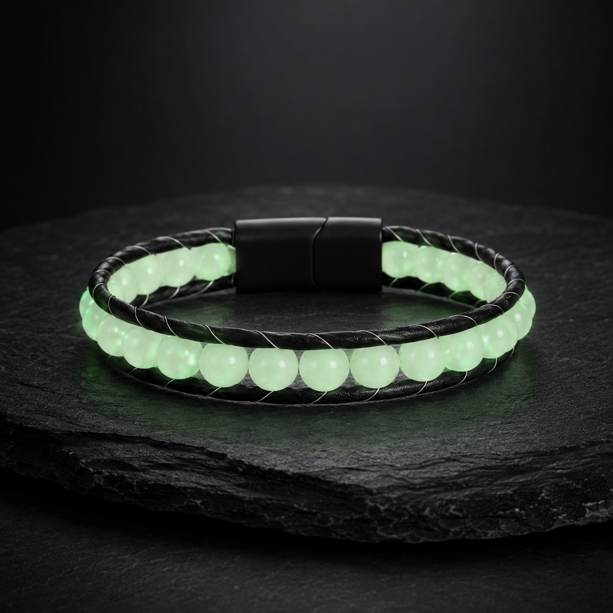 Glow-in-the-Dark Gemstone Bracelet