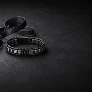 Maison Hematite & Genuine Leather Bracelet