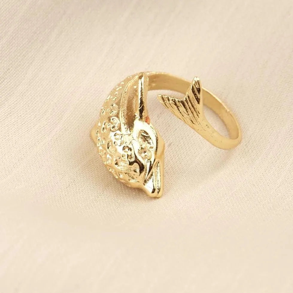 Minimal Gold Dolphin Ring