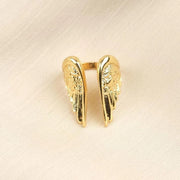 Gold Wing Feather Ring