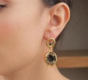 Pomegranate Jade Earrings – Vintage Style — image 2