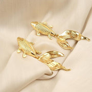 Koi Fish Gold Earrings — image 1