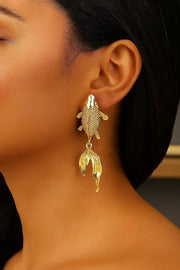 Koi Fish Gold Earrings — image 4