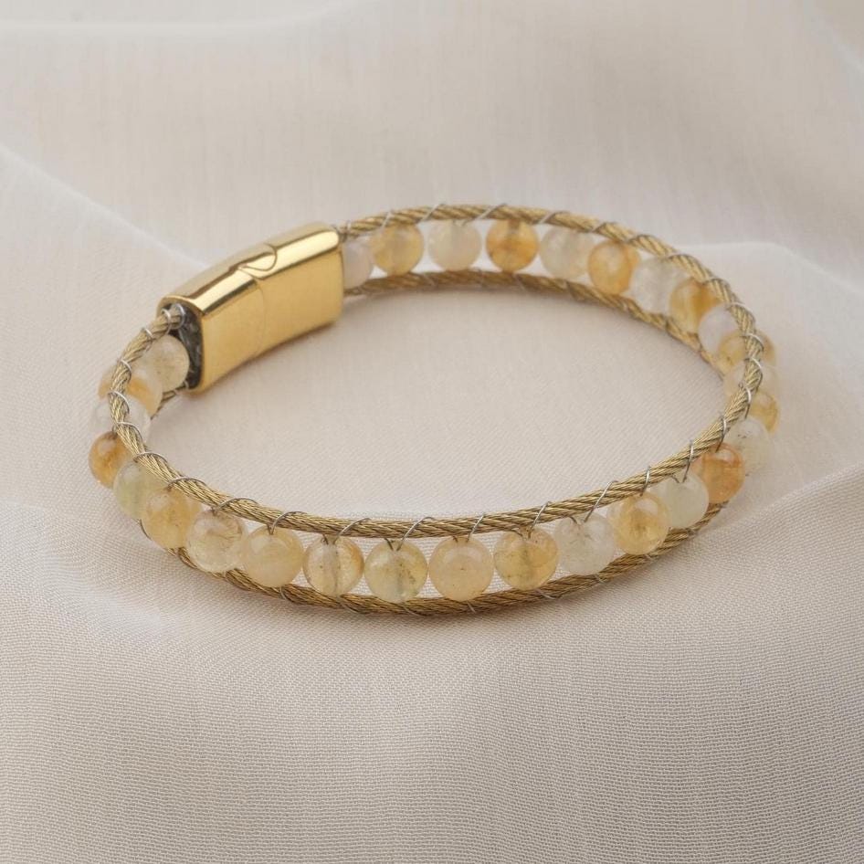 Citrine Gold Cord Bracelet — image 10