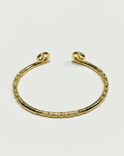 Spiral Gold Cuff Bracelet — image 3