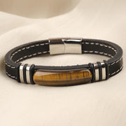 Tiger Eye Leather Bracelet — image 7