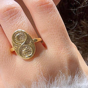 Celestial Sun & Moon Gold Ring — image 5