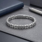 Silver Byzantine King’s Chain Bracelet — image 2