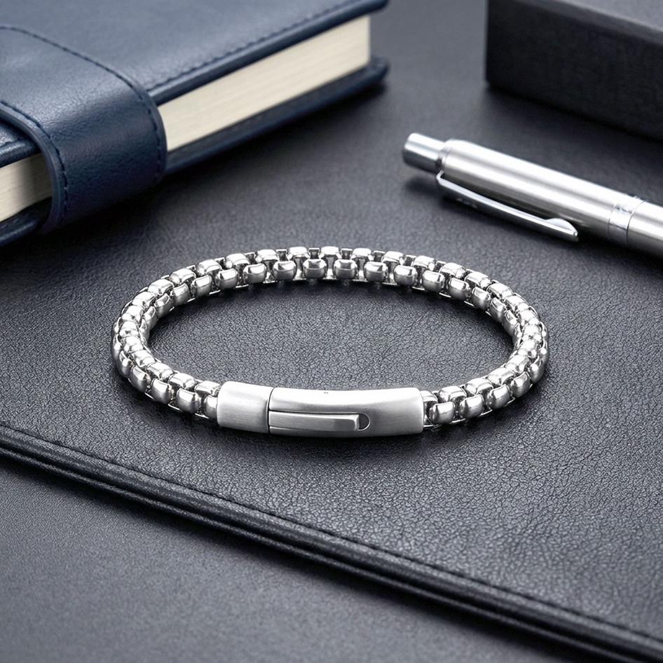 Silver Chain Bracelet for Men — image 3