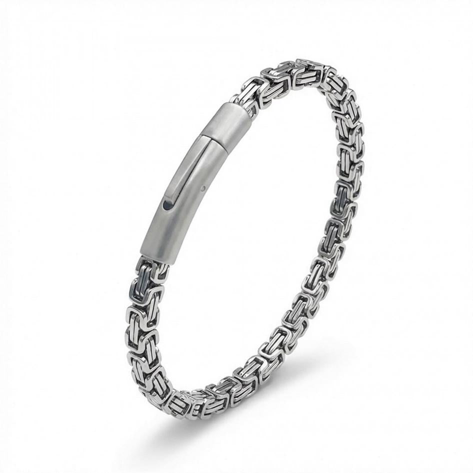 Silver Byzantine King’s Chain Bracelet — image 7