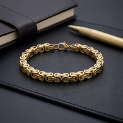 Gold Byzantine King’s Chain Bracelet — image 1
