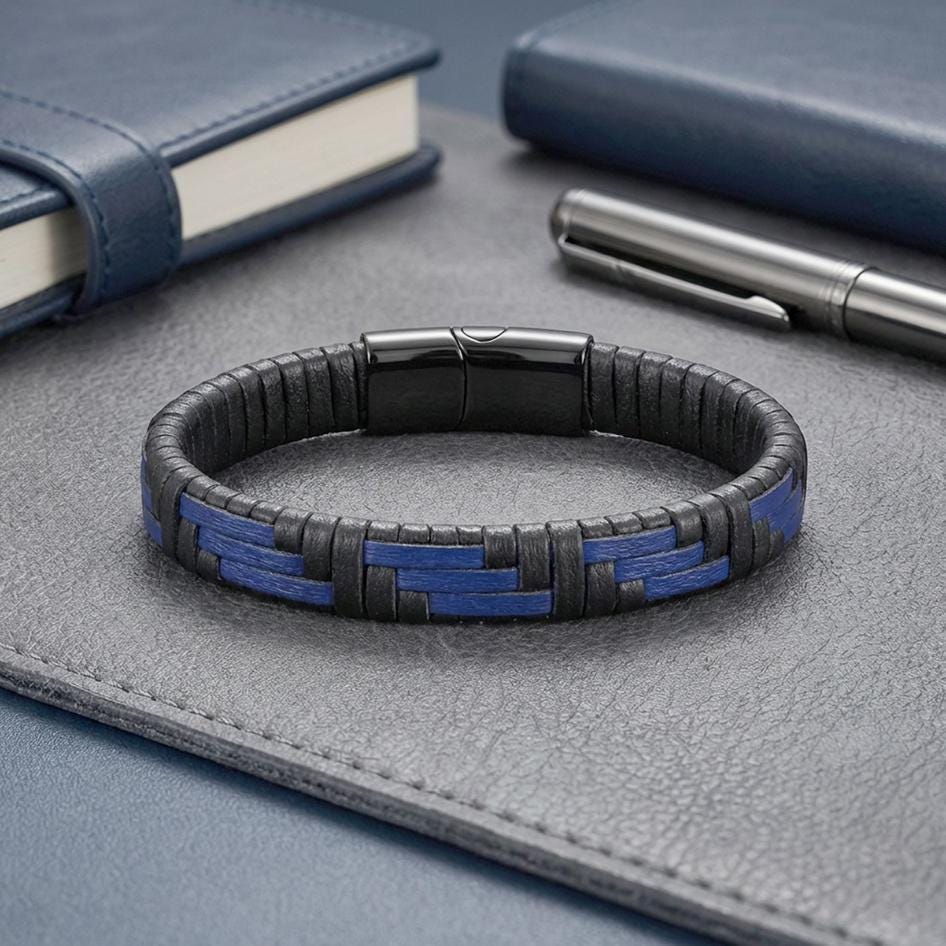Classic Men’s Leather Bracelet — image 1