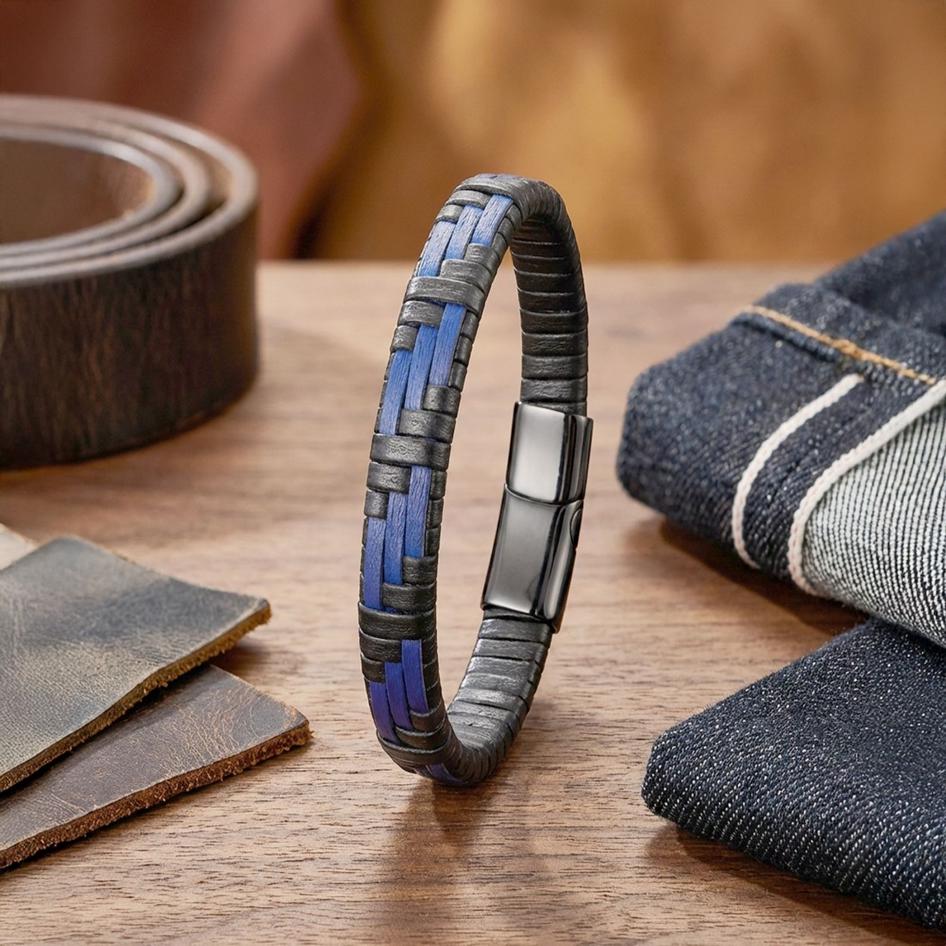 Classic Men’s Leather Bracelet — image 6