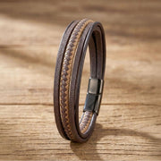 Brown Leather Bracelet – Minimalist Design — image 4