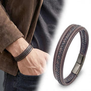 Minimalist Black Leather Bracelet — image 8