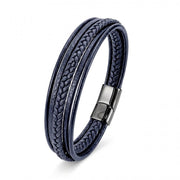 Snake-Stitch Leather Bracelet — image 3