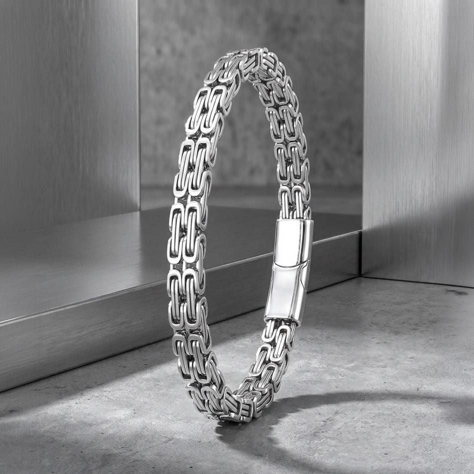 Silver Byzantine King’s Chain Bracelet — image 4
