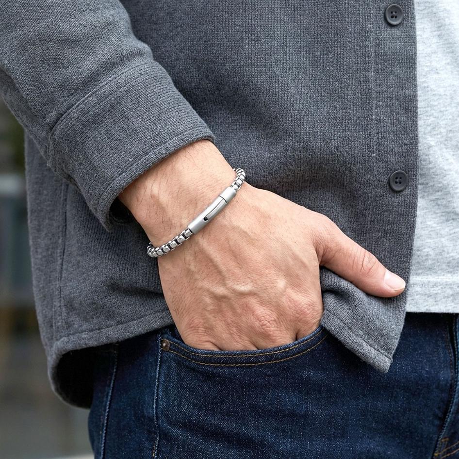 Silver Chain Bracelet for Men — image 5