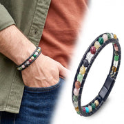 Seven Chakra Leather Bracelet — image 5