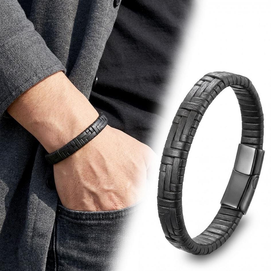 Classic Men’s Leather Bracelet — image 4