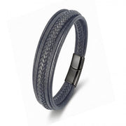 Minimalist Black Leather Bracelet — image 3
