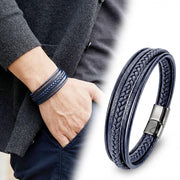 Snake-Stitch Leather Bracelet — image 7
