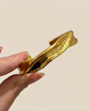 Molten Gold Cuff Bracelet — image 5
