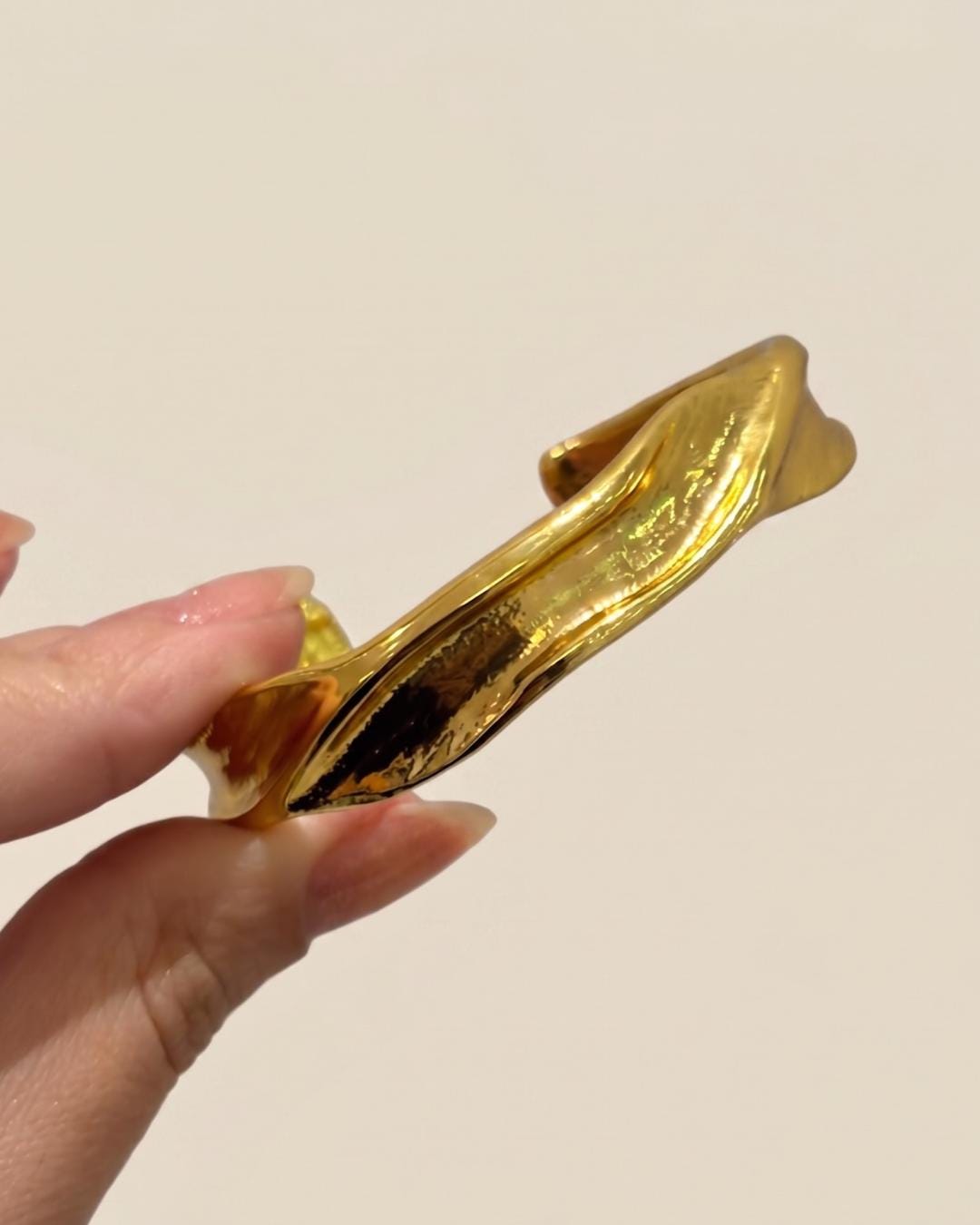 Molten Gold Cuff Bracelet — image 5