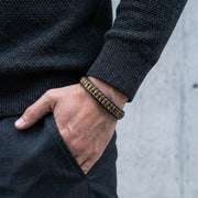 Tiger Eye & Hematite Leather Bracelet — image 3