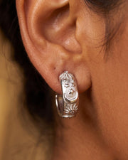Celestial Sun & Moon Gold Hoop Earrings — image 1