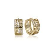 Greek Pattern Hoop Earrings — image 3