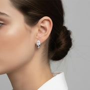 Marquise-Cut Crystal Huggie Earrings — image 8