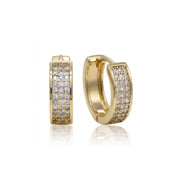 Micro Pavé Chunky Hoop Earrings — image 3