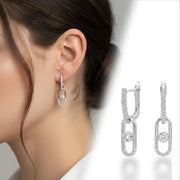 Pavé Chain Drop Earrings — image 8