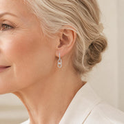 Pavé Chain Drop Earrings — image 4