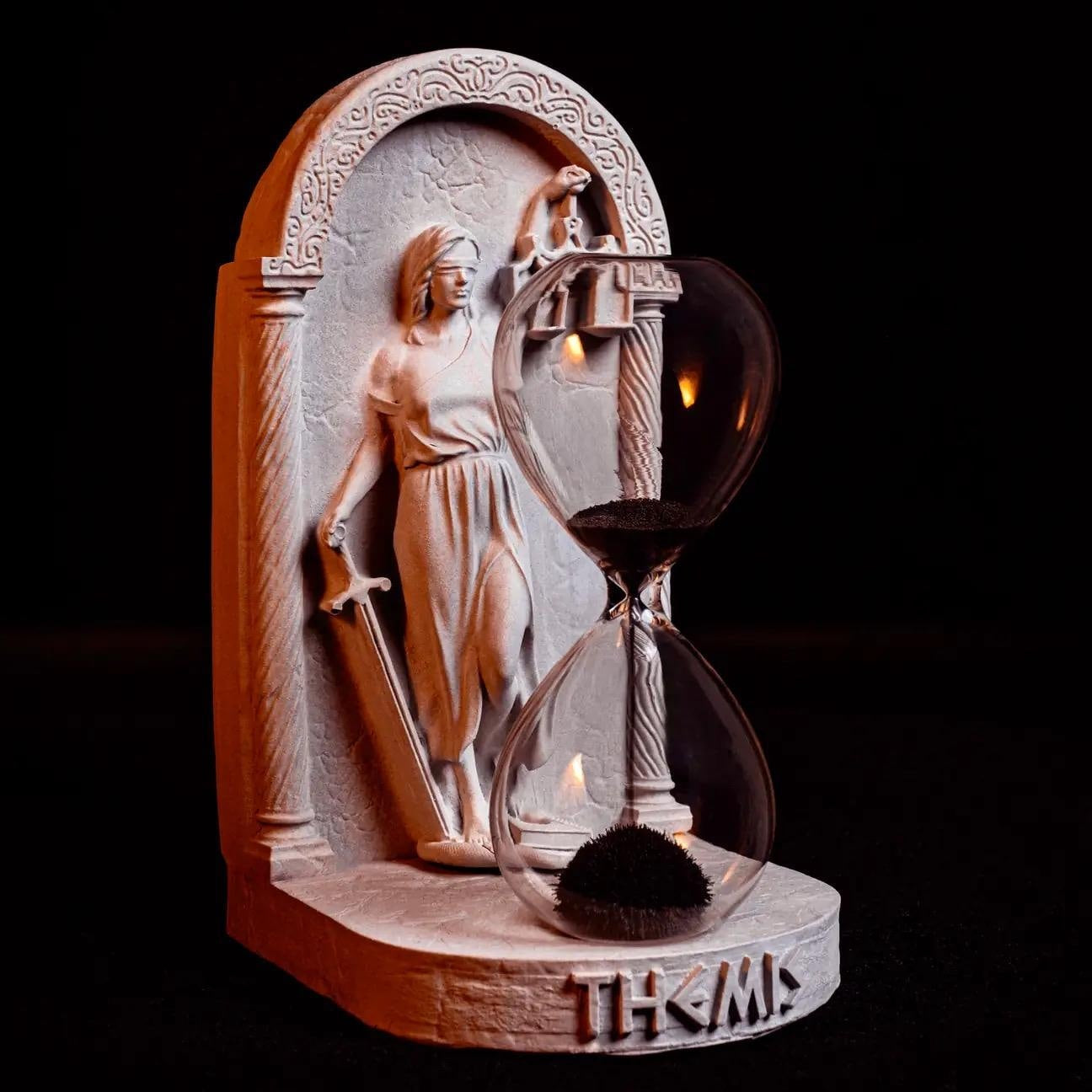 Themis Lady Justice Magnetic Hourglass — image 6