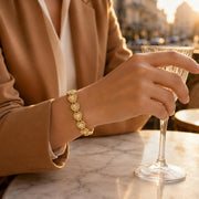 Wedding Heart Gold Bangle — image 4