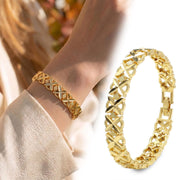 X Gold Bangle – 8mm — image 10
