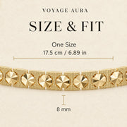 Wide Gold Bangle – 8mm — image 2