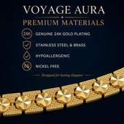 Wide Gold Bangle – 8mm — image 4