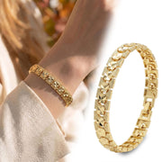 Wide Gold Bangle – 8mm — image 9