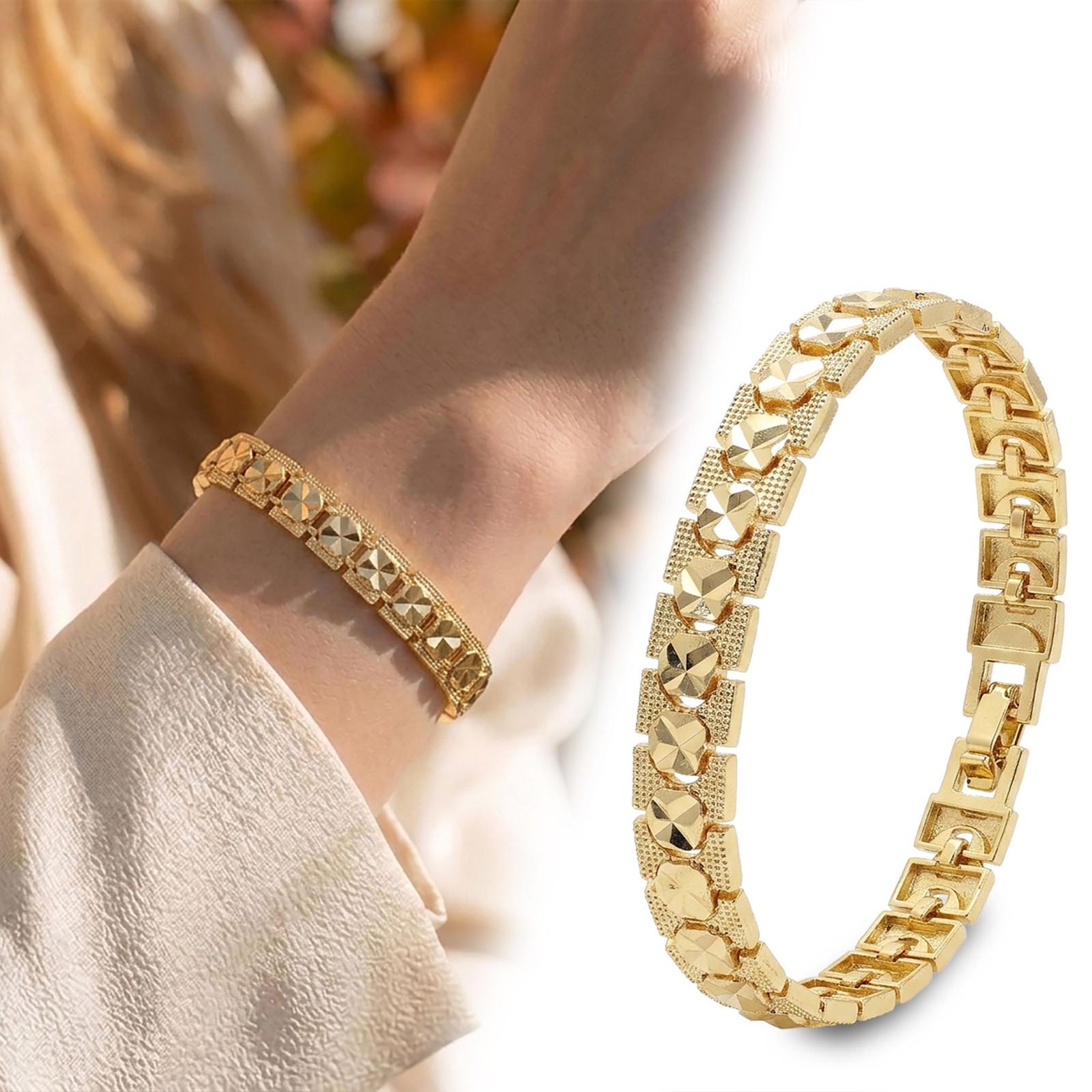 Wide Gold Bangle – 8mm — image 9