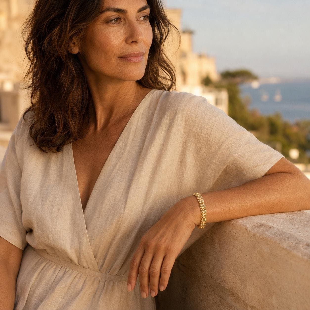 Double X Gold Bracelet — image 5